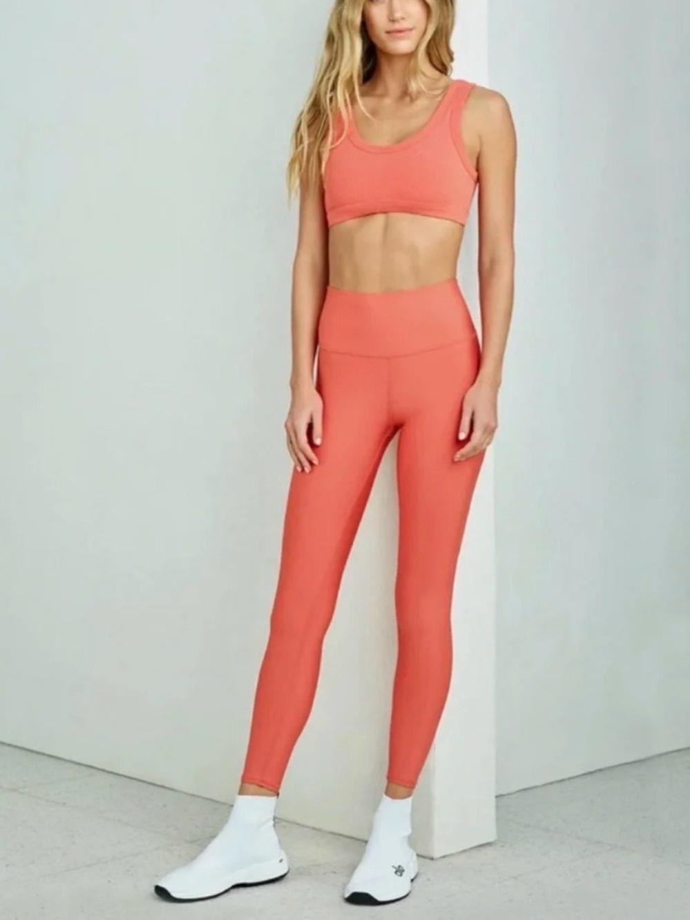 ALO Yoga Coral “Candy Orange”  High-Rise AirLift Leggings